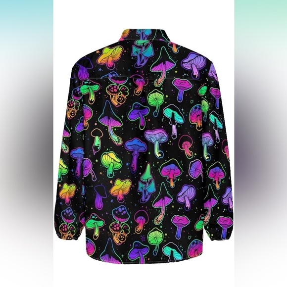 Womens Shirts Oversized Tops Dressy Casual Button Down Long Sleeve Loose Blouse - Picture 4 of 9